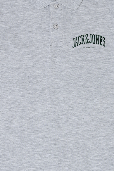 Jack & Jones Памучна тениска с яка и копчета Момчета