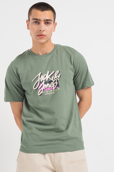Jack & Jones Kerek nyakú póló logómintával férfi