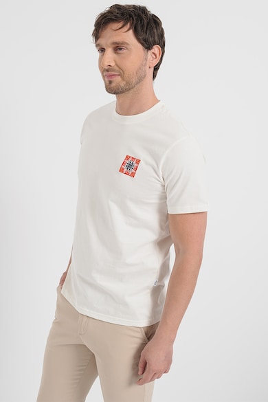 Selected Homme Тениска от органичен памук с овално деколте Мъже
