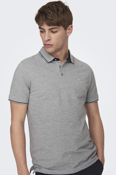 Only & Sons Tricou polo de bumbac organic Barbati