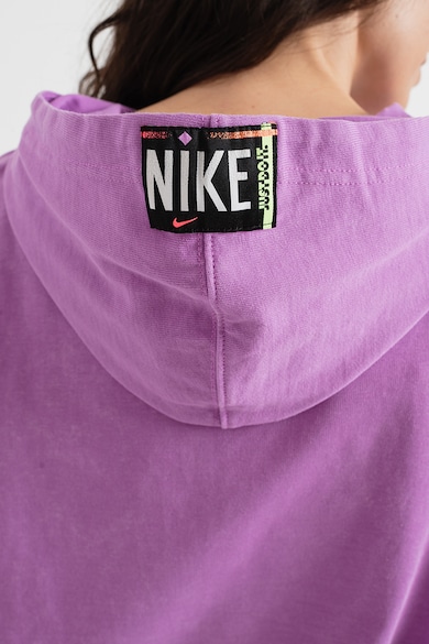 Nike Kapucnis egyszínű pulóver kenguruzsebbel női
