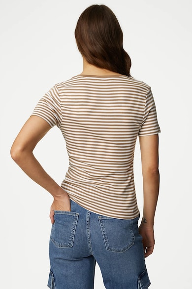 Marks & Spencer Kerek nyakú csíkos póló női