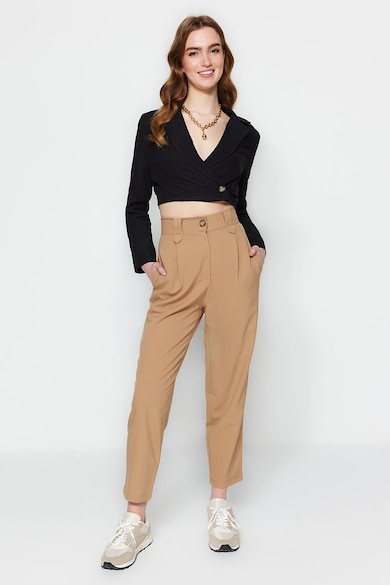 Trendyol Панталон с висока талия и джобове Жени