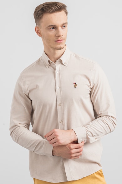 U.S. Polo Assn. U.S. Polo Assn, Памучна риза с яка с копчета Мъже