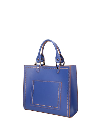 Roberta Rossi Кожена шопинг чанта с отделящ се несесер Жени