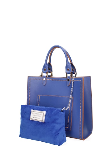 Roberta Rossi Кожена шопинг чанта с отделящ се несесер Жени