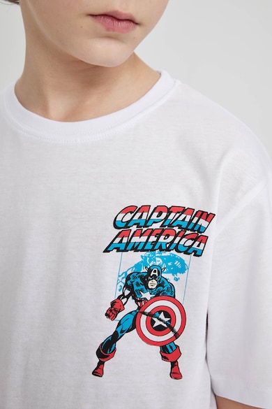 DeFacto Tricou de bumbac cu imprimeu Captain America Baieti