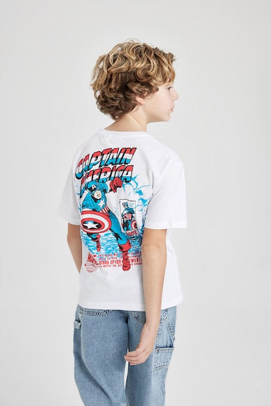 DeFacto Tricou de bumbac cu imprimeu Captain America Baieti