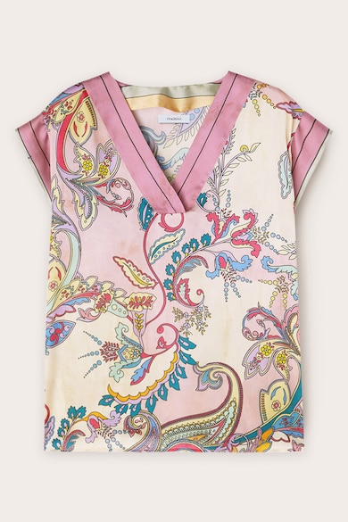 Motivi Флорална блуза с шпиц и широки ръкави Жени