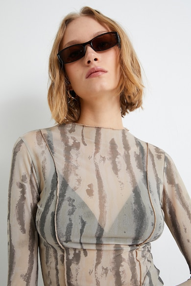KOTON Bluza transparenta cu model Femei
