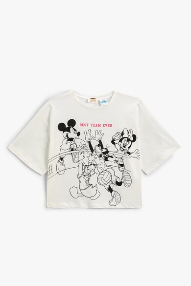 KOTON Къса тениска с принт на Disney Момичета
