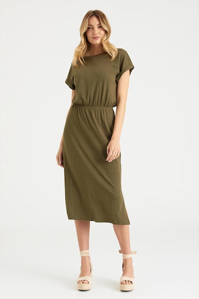 GreenPoint A-vonalú modáltartalmú ruha oldalhasítékkal női