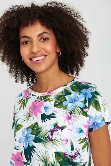 GreenPoint Modáltartalmú póló oldalt csomózott részlettel női