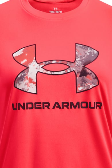 Under Armour Tricou cu imprimeu logo pentru antrenament Tech Fete