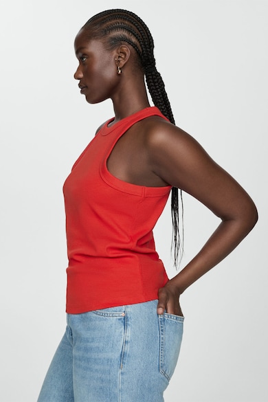 Mango Boni nyakba akasztós bordázott top női