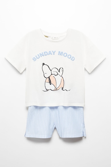 Mango Sunday Snoopy mintás rövid pizsama Lány