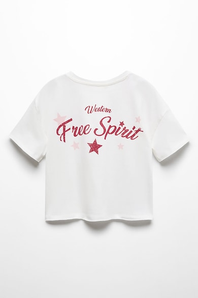 Mango Тениска Spirit с надпис Момичета