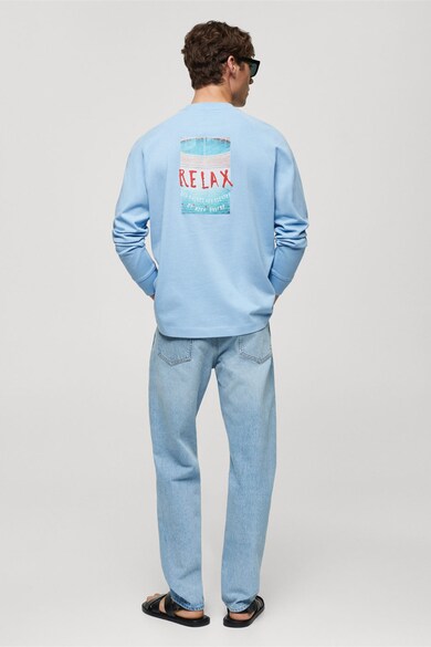 Mango Relax mintás pulóver férfi