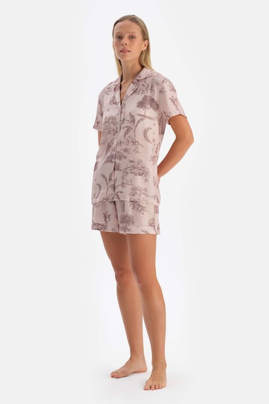 DAGI Mintás pizsama-rövidnadrág női