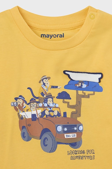 Mayoral Памучна блуза с принт Момчета
