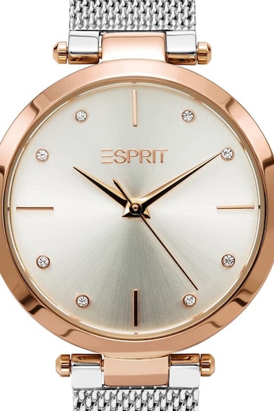 Esprit Часовник от неръждаема стомана с циркони Жени