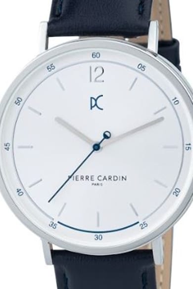 Pierre Cardin Аналогов часовник с кожена каишка Мъже