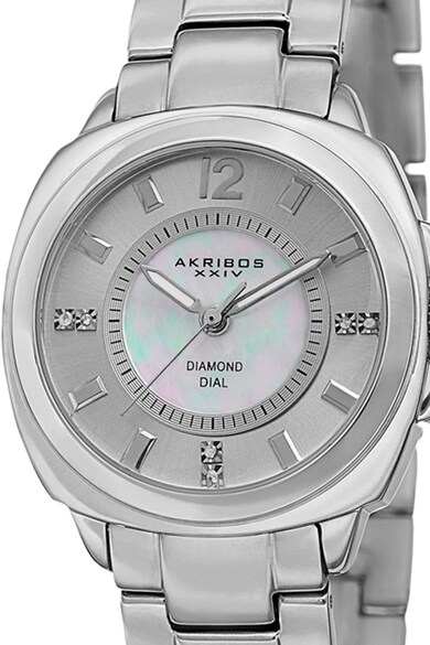 AKRIBOS XXIV Часовник от неръждаема стомана с диаманти Жени