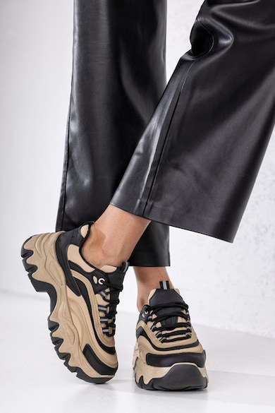MUSK Vastag talpú sneaker kontrasztos részletekkel női