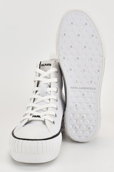 Karl Lagerfeld Középmagas szárú cipő logós részletekkel női
