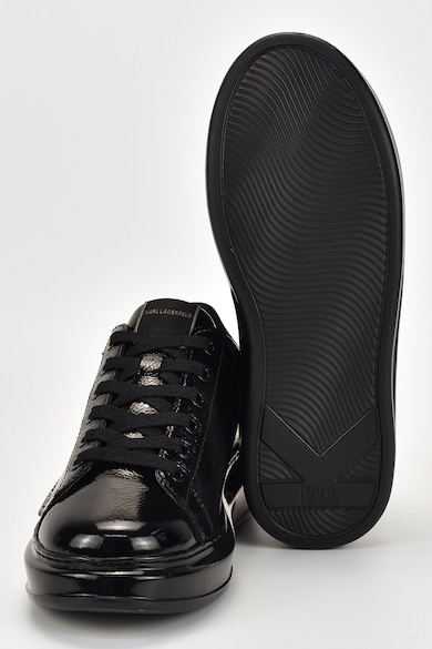 Karl Lagerfeld Logós műbőr sneaker bőrrészletekkel női