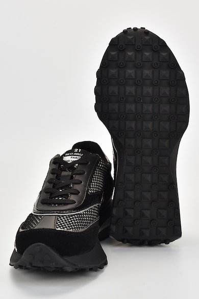 Karl Lagerfeld Pantofi sport low-cut cu garnituri de piele Femei
