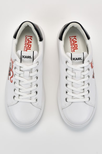 Karl Lagerfeld Спортни обувки от кожа с лого и графика Жени