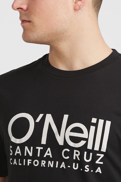O'Neill Logómintás kerek nyakú pamutpóló férfi