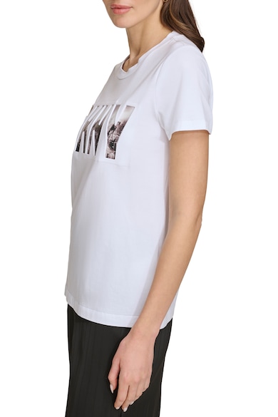 DKNY Tricou din amestec de modal cu imprimeu logo Femei