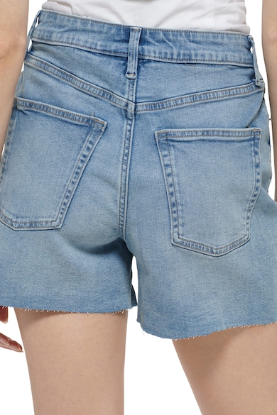 DKNY Pantaloni scurti cu talie inalta si aspect decolorat Femei