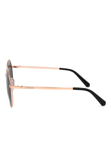 Love Moschino Овални слънчеви очила с метална рамка Жени