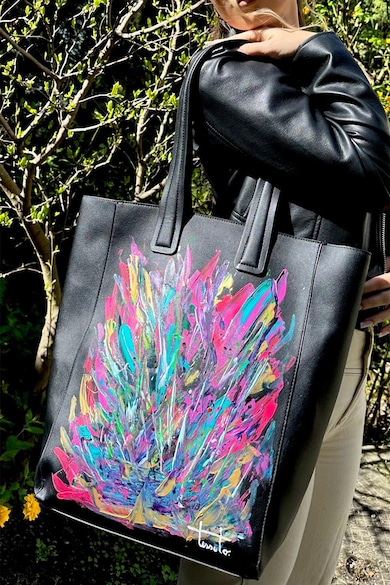 Tessuto. Ръчно рисувана шопинг чанта Feminity Жени