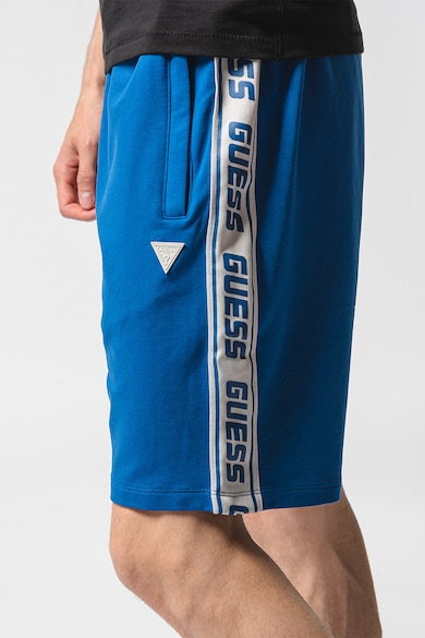 GUESS Pantaloni scurti cu benzi logo laterale pentru fitness Barbati