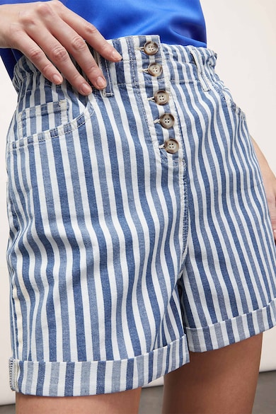 Motivi Pantaloni scurti cu talie inalta si model cu dungi Femei