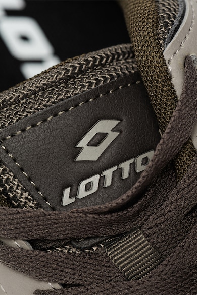 Lotto Pantofi sport din piele ecologica cu garnituri din plasa Idra Barbati