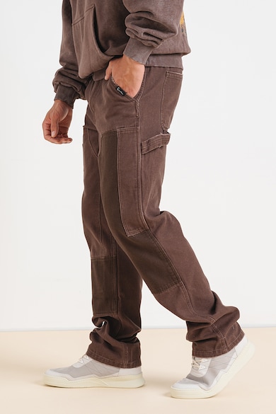 Karl Kani Bő szárú farmernadrág kontrasztos részletekkel férfi