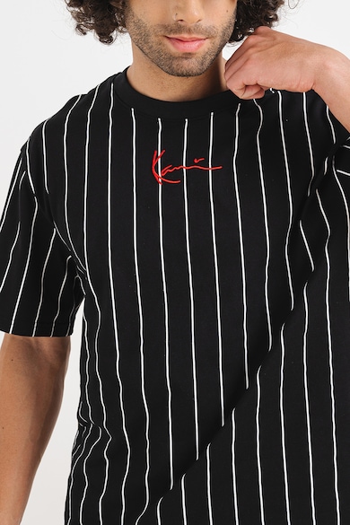 Karl Kani Раирана памучна тениска с овално деколте Мъже