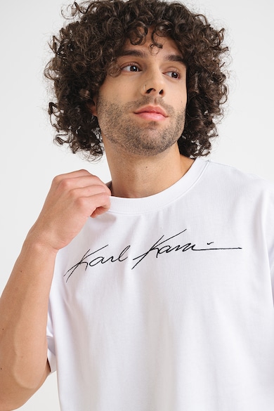 Karl Kani Уголемена памучна тениска с лого Мъже