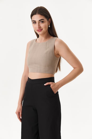 EMA\T Bluza crop fara maneci Femei