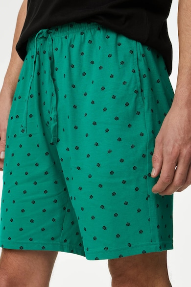 Marks & Spencer Памучна пижама с шарка на детелина Мъже