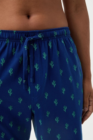 Marks & Spencer Памучна пижама с шарка на кактус Мъже