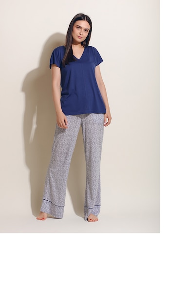 Sofiaman Tricou de pijama din bumbac si eucalipt Breeze Femei