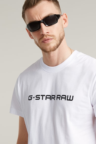 G-Star RAW Tricou de bumbac organic cu decolteu la baza gatului Barbati