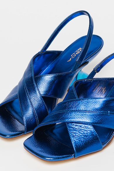 Tosca Blu Sarokpántos bőrcipő törpesarokkal női