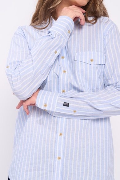 Lee Cooper Раирана риза с джобове на гърдите Жени